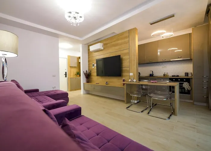 Purple Luxury Apartment Lake On
